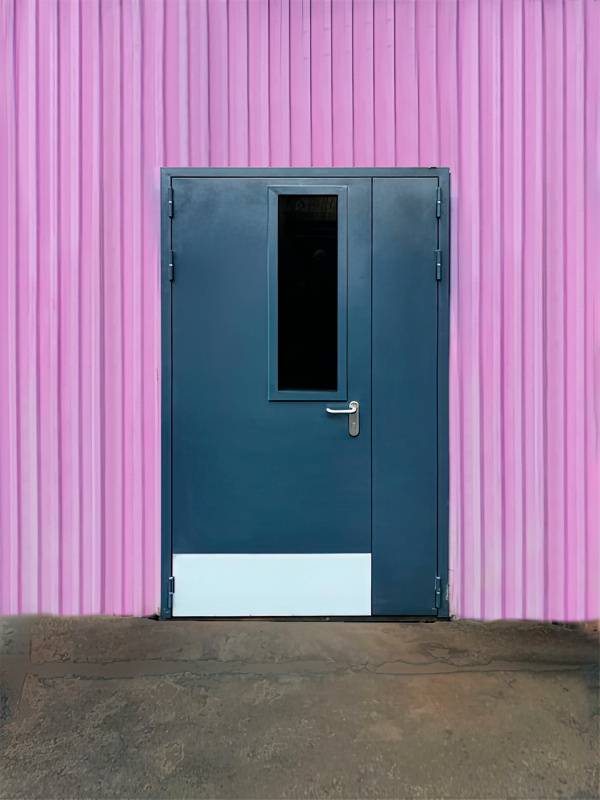 Огнезащитная дверь с остеклением