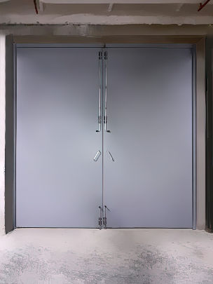 Ворота 4&times;4 метра, фото из помещения